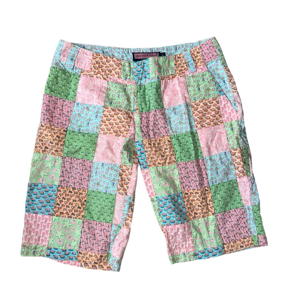 Vineyard Vines Patchwork Shorts Size 0 - image 1